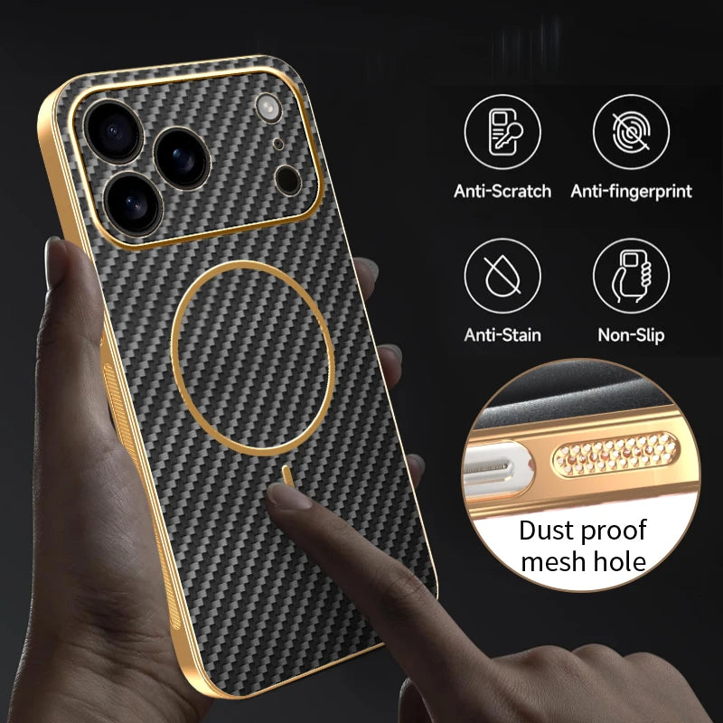 Capa Magnética Premium – Proteção Inteligente e Carregamento Sem Fios para iPhone