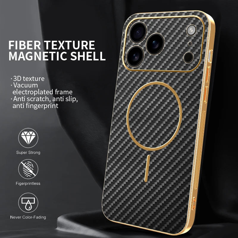 Capa Magnética Premium – Proteção Inteligente e Carregamento Sem Fios para iPhone